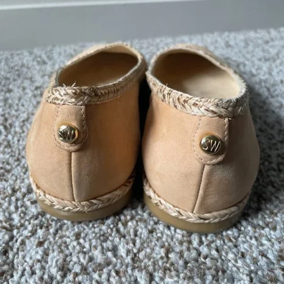 STUART Weitzman | Dree Gold Toe Espadrilles Flats - Picture 8 of 11